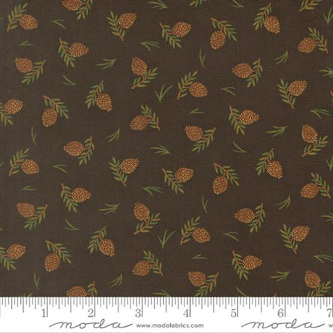 brown, Northwoods Collection Tossed Cotton Fabric 56195