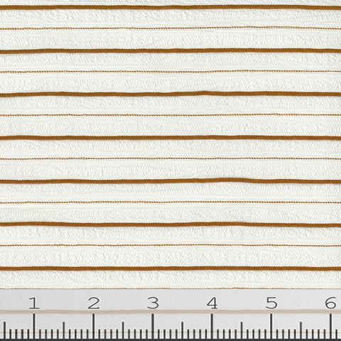 copper, Perfect Comfort Summer Stripe Knit Print Fabric PCSS