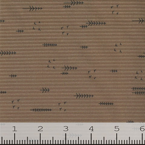brown, Tree Print Knit Fabric CA220