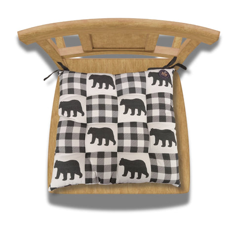 Virah Bella Buffalo Plaid Bear chair pad