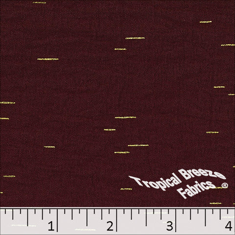 burgundy, Dream Crepe Foil Polyester Fabric 042630