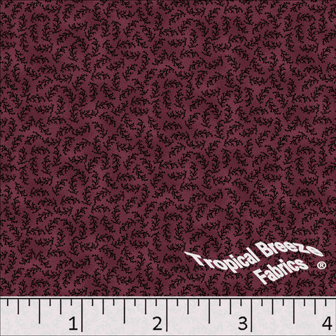 burgundy, Standard Weave Poly Cotton Fabric 6242