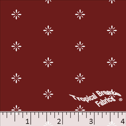 burgundy-Standard Weave Poly Cotton Fabric 6346