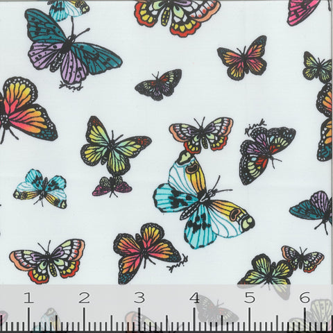 butterflies, Nylon Spandex Swimsuit Fabric GS1