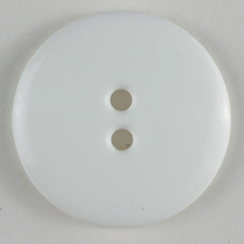 Round Dill Buttons Glossy Collection White
