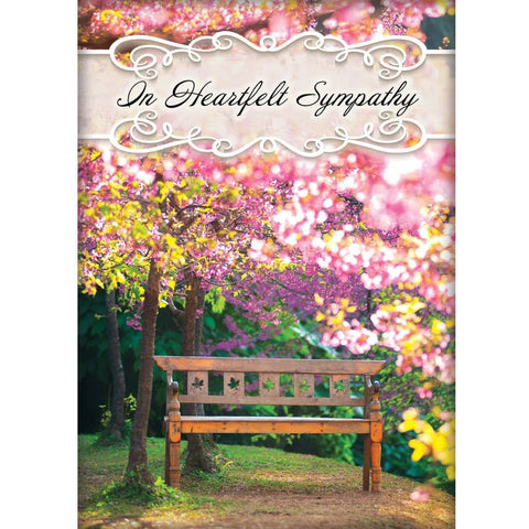 Christian Art Greetings In the Garden sympathy card design 1