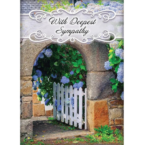 Christian Art Greetings In the Garden sympathy card design 3