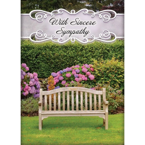 Christian Art Greetings In the Garden sympathy card design 4