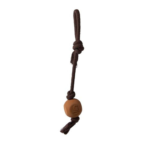 Carhartt Rubber Ball Dog Pull in Carhartt Brown