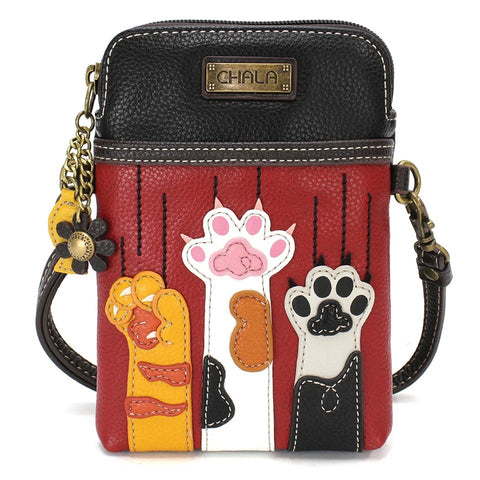 Cat Paws cell phone crossbody bag