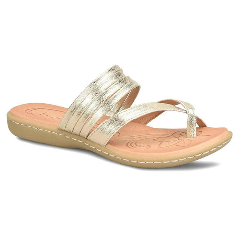 B.O.C Alisha women's sandal in champagne metallic colro