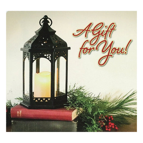 Good's Store Gift Card in a Christmas Lantern Holder