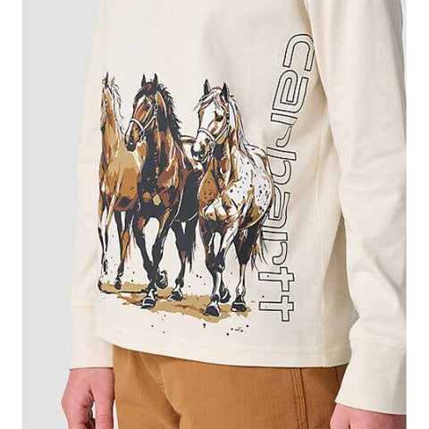 Toddler Girls' Long-Sleeve Wild Horses Tee CA7213