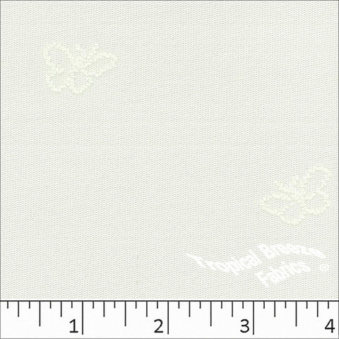 cream, Swiss Butterfly Knit Polyester Fabric 323611