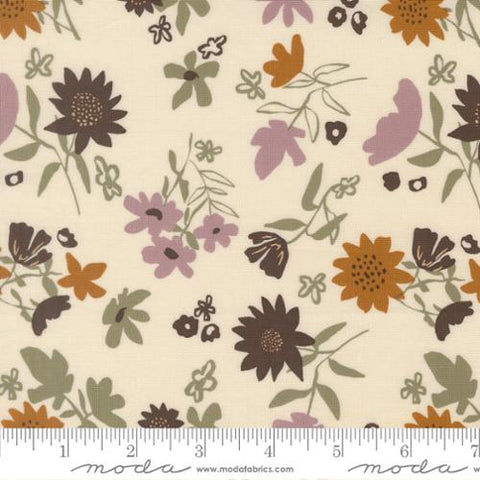 cream, Windfall Collection Playful Petals Cotton Fabric 45655