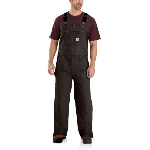 Dark Brown lined Carhartt overalls