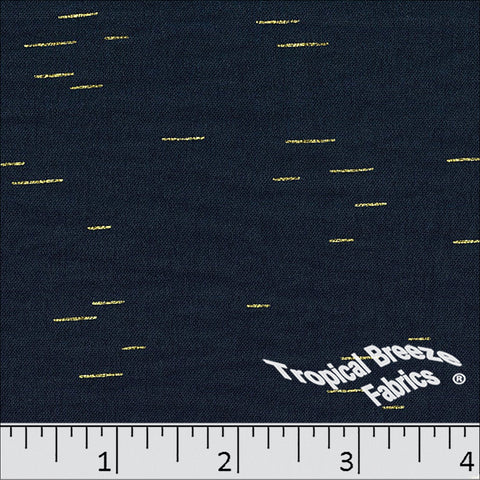 dark navy, Dream Crepe Foil Polyester Fabric 042630