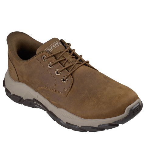 Skechers Slip-ins Relaxed Fit Santoro Reeve shoe in desert brown