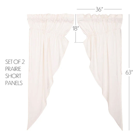 Simple Life Flax Prairie Curtain Panel Set of 2 51370
