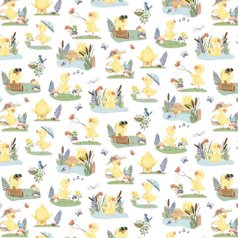 duck scenic, Lucky Duck Collection Cotton Fabric 89