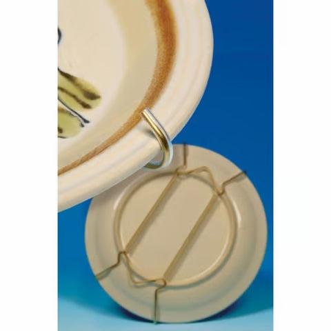 Brass-Plated All Purpose Hanger 122048 displayed on back of plate