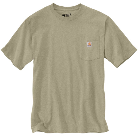 Carhartt K87 men's pocket work tee in faded fatigue