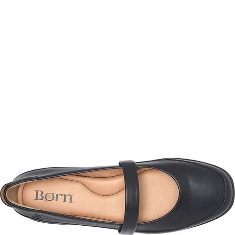 Top view of Born women's Fianna black dress shoe