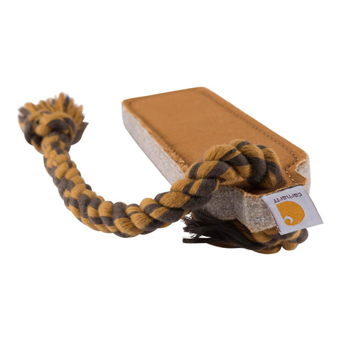 Carhartt Brown Firm Duck Dog Chew toy front view