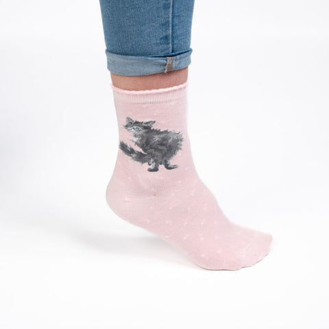glamour puss, Women's Stitched Socks