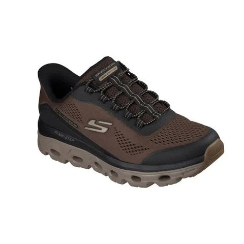 Skechers men's Slip-ins Glide-Step Sole Glover Peak shoe in brown