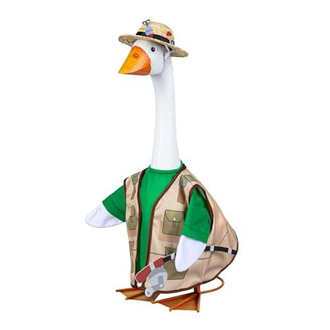 Go Fishing outfit for Giddy the Porch Goose