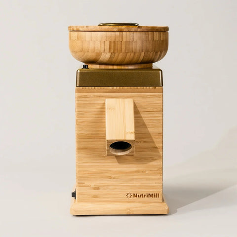 Gold color NutriMill Harvest Grain Mill
