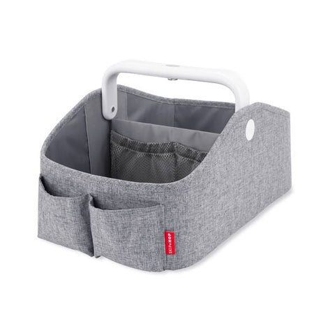 gray, Nursery Style Light-Up Diaper Caddy