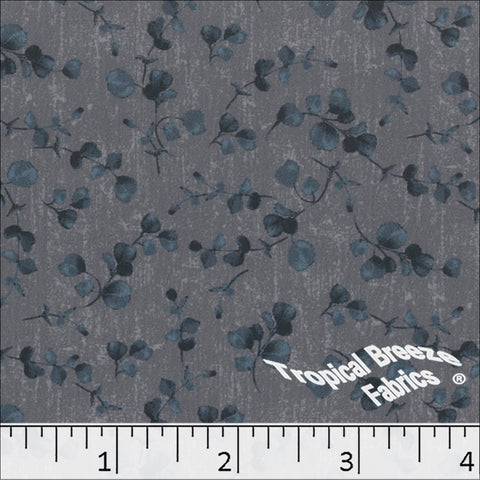 gray, Sweet Creme Print Polyester Fabric 042610