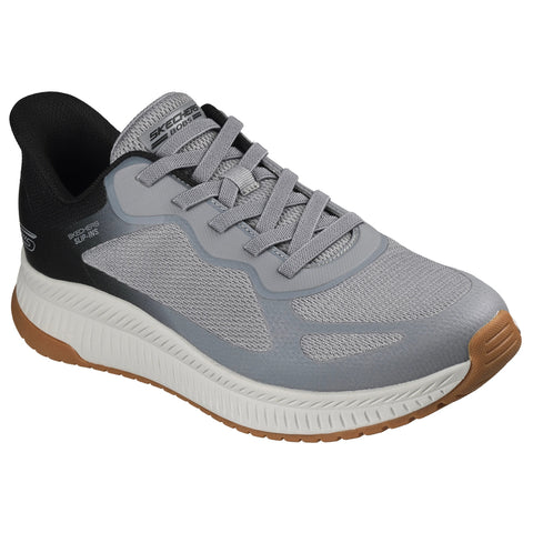 Skechers men's Slip-ins BOBS Sport Squad Chaos 4 shoe in gray