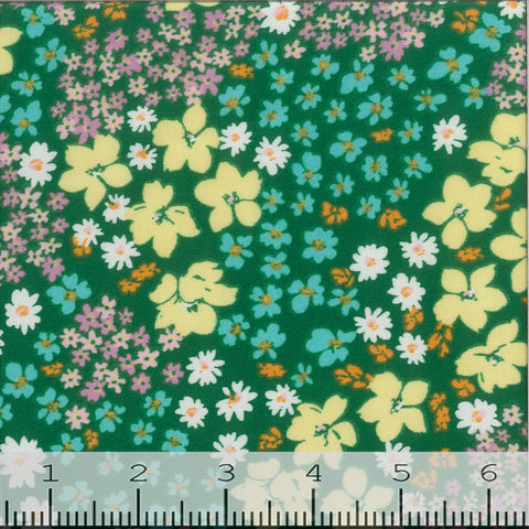 Double Brushed Floral Print Knit Fabric 432