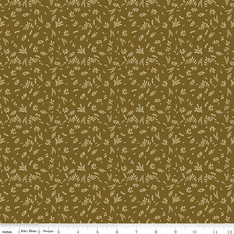 green, Bountiful Collection Leaves Cotton Fabric C17868