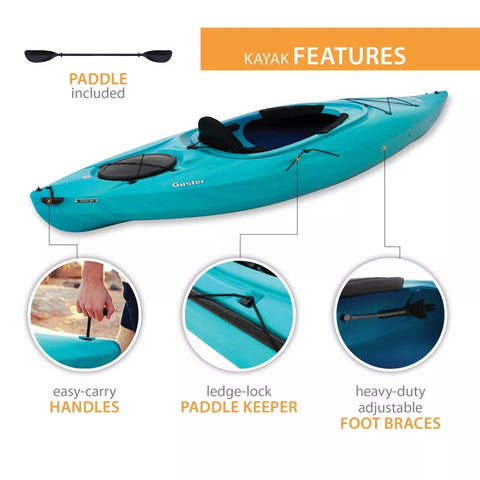 Features of Lifetime Guster 100 Sit-in Kayak