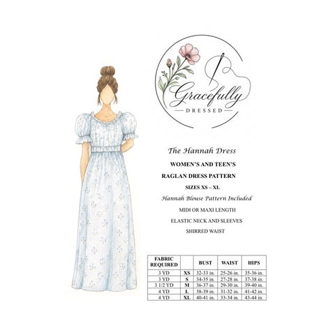Hannah Raglan Dress Pattern