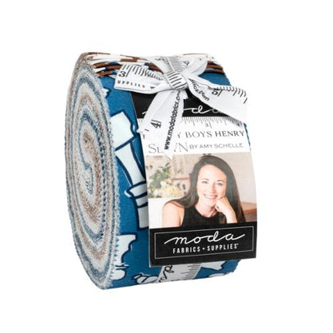 henry, For My Boys Cotton Fabric Jelly Roll 251