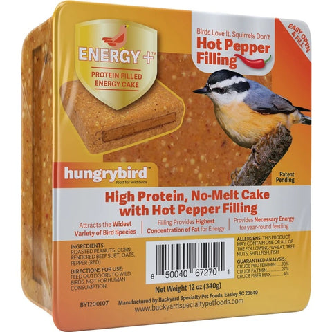 Hungrybird Hot Pepper Filled Energy Plus suet cake