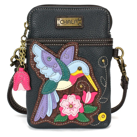 Hummingbird cell phone crossbody bag