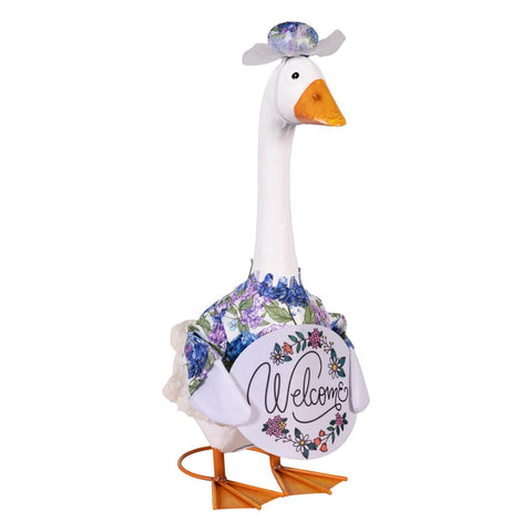 Hydrangea Happiness outfit for Giddy the Porch Goose