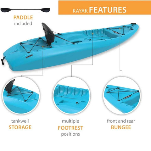 Lifetime Hydros Sit-on-Top Kayak features