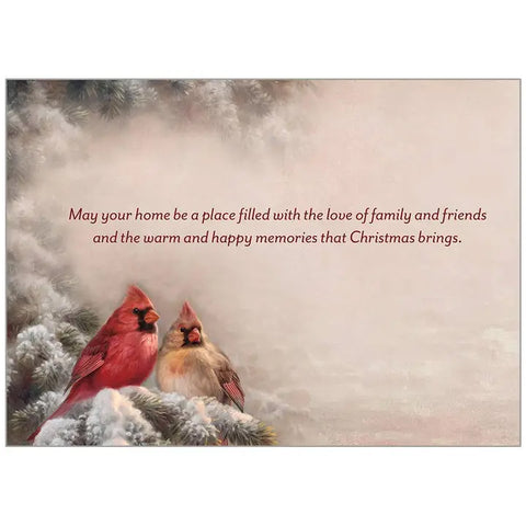 inside, Cardinals Together Boxed Christmas Cards HBX107092