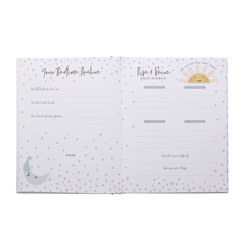 Inside of memory book