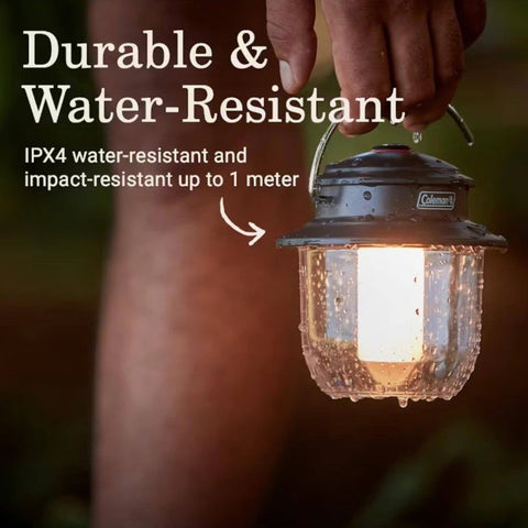 Coleman Classic Recharge LED Lantern in use
