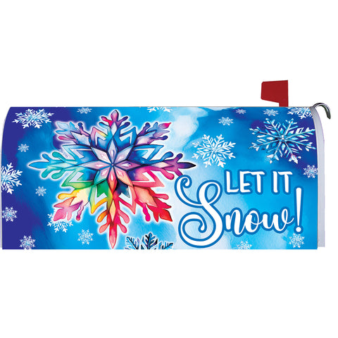 Let it Snow mailbox makeover