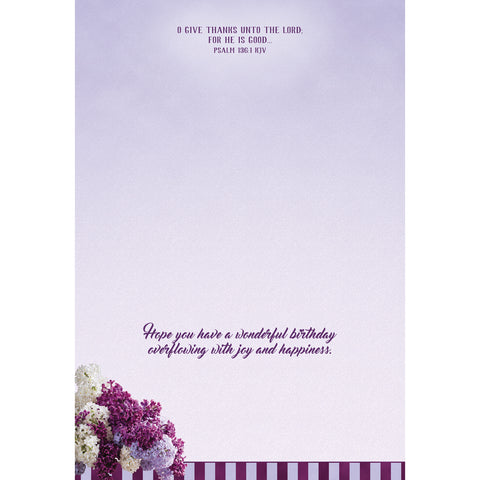 Inside of card