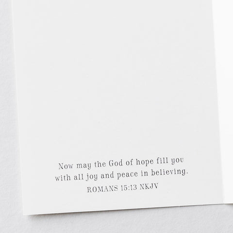 Inside of card